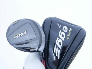 Fairway Wood : PRGR : หัวไม้ 7 PRGR Super Egg (หน้าเด้งเกินกฏ COR 0.84 ปี 2018 หายากมาก) Loft 22 ก้าน Fujikura Speeder Evolution III FW 50 Flex SR