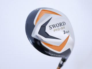 fairway_wood : หัวไม้ 3 Katana Sword PTC-88 Loft 16 ก้าน Fujikura Speeder 589 Flex R