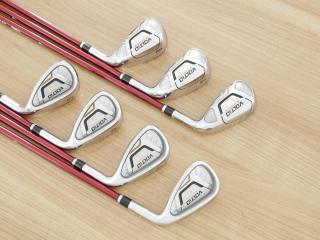 iron_set : ชุดเหล็ก Katana Voltio IV G Series I Silver (ปี 2017) มีเหล็ก 6-Pw,Aw,Sw (7 ชิ้น เหล็กยาวเป็นกระเทย) ก้านกราไฟต์ Fujikura Speeder 360 Flex R