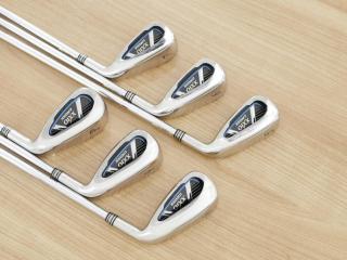 iron_set : ชุดเหล็ก XXIO Cross (ออกปี 2019 ตีไกลที่สุดของที่สุดจาก XXIO หน้าเด้งสุดๆ) มีเหล็ก 5-Pw (6 ชิ้น ตีไกลกว่าปกติ 2 เบอร์) ก้านเหล็ก NS Pro 870 DST Flex R