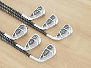 Iron set : Callaway : ชุดเหล็ก Callaway EPIC Star (ปี 2018 หน้าเด้ง โกงองศา ตีไกลมากๆ) มีเหล็ก 6-Pw,Aw (6 ชิ้น) ก้านกราไฟต์ Fujikura Speeder Evolution Flex SR