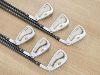 iron_set : Honma Beres MG703 (หน้าเด้ง) มีเหล็ก 6-11 (6 ชิ้น เทียบเท่า 5-Pw) ก้านกราไฟต์ Mitsubishi KUROKAGE 65G Flex R