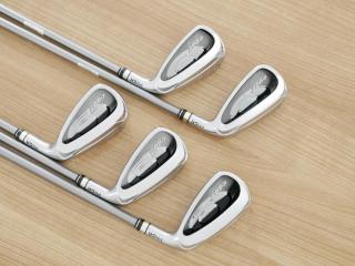 Iron set : PRGR : ชุดเหล็กกระเทย PRGR Egg PC (รุ่นปี 2019 ตีง่ายและไกลมากๆ โกงสุดๆ) มีเหล็ก 6-Pw (5 ชิ้น) ก้านกราไฟต์ M-37 Flex R