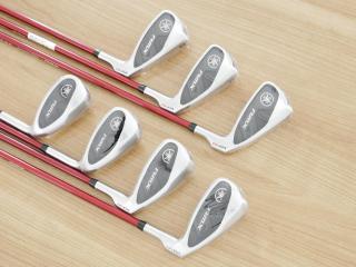 Iron set : Yamaha : **ของใหม่ ยังไม่แกะพลาสติก** ชุดเหล็ก Yamaha RMX VD40 (ออกปี 2022 ตีไกลและง่ายมากๆๆ ค่า MOI สูงสุด) มีเหล็ก 6-Pw,Aw,Sw (7 ชิ้น) ก้านกราไฟต์ Mitsubishi Diamana YR i50 Flex SR