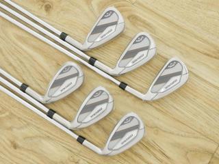 iron_set : **ของใหม่ ยังไม่แกะพลาสติก** ชุดเหล็ก Callaway Mavrik (ปี 2020 ตีง่าย ไกลมากๆ) มีเหล็ก 5-Pw (6 ชิ้น) ก้านเหล็ก XP95 S300