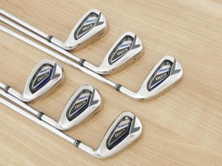 iron_set : **มีตำหนิ** ชุดเหล็ก XXIO 12 (ออกปี 2022 ตีง่าย ไกลมาก) มีเหล็ก 6-Pw,Aw (6 ชิ้น) ก้านเหล็ก NS Pro 850 DST Flex R