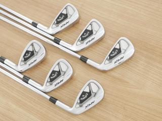 iron_set : ชุดเหล็ก Callaway APEX Forged (รุ่นปี 2022) มีเหล็ก 5-Pw (6 ชิ้น) ก้านเหล็ก NS Pro ZELOS 8 Flex R