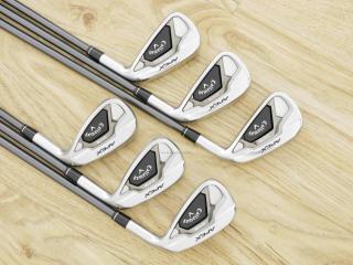 iron_set : ชุดเหล็ก Callaway APEX DCB Forged (ปี 2022) มีเหล็ก 5-Pw (6 ชิ้น) ก้านกราไฟต์ Mitsubishi Diamana 55 Flex R