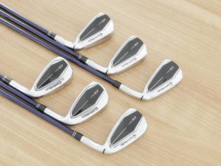 Iron set : Taylormade : ชุดเหล็ก Taylormade Qi (รุ่นล่าสุด ออกปี 2024 Japan Spec.) มีเหล็ก 5-Pw (6 ชิ้น) ก้านกราไฟต์ Mitsubishi Diamana TM60 Flex R