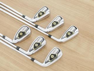 Iron set : Taylormade : ชุดเหล็ก Taylormade Gloire G (รุ่นท๊อปสุด ตีไกลมากๆ เหล็ก 7 Loft 26.5 หน้าเด้ง) มีเหล็ก 6-Pw,Aw (6 ชิ้น) ก้านเหล็ก NS Pro 830 Flex S