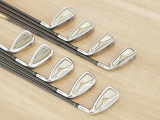 Iron set : Tsuruya : ชุดเหล็ก Tsuruya AXEL GX MM (หน้าเด้ง เบา อ่อน เหมาะกับซีเนียร์) มีเหล็ก 5-Pw,Aw,As,Sw (9 ชิ้น) ก้านกราไฟต์ Flex R