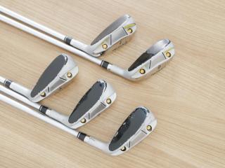 Iron set : Other Brand : ชุดเหล็กกระเทย EXSOLE มีเหล็ก 6-Pw (5 ชิ้น) ก้านกราไฟต์ Flex R