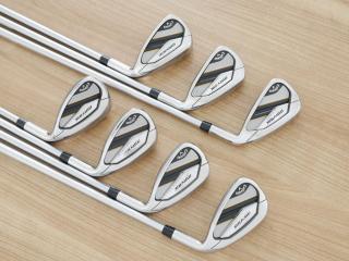 Iron set : Callaway : ชุดเหล็ก Callaway Mavrik (ปี 2020 ตีง่าย ไกลมากๆ) มีเหล็ก 6-Pw,Aw,Gw (7 ชิ้น) ก้านกราไฟต์ Mitsubishi Diamana 50 Flex R