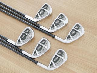 Iron set : Callaway : ชุดเหล็ก Callaway EPIC Star (ปี 2018 หน้าเด้ง โกงองศา ตีไกลมากๆ) มีเหล็ก 6-Pw,Aw (6 ชิ้น) ก้านกราไฟต์ Fujikura Speeder Evolution Flex SR