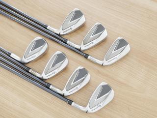 iron_set : ชุดเหล็ก Taylormade Stealth (ออกปี 2022 Japan Spec.) มีเหล็ก 6-Pw,Aw,Sw (7 ชิ้น) ก้านกราไฟต์ Mitsubishi Tensei TM60 Flex R