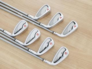 Iron set : PRGR : ชุดเหล็กกระเทย PRGR NEW Egg (ปี 2020 ตีง่ายและไกลมากๆ เด้งสุดๆ COR 0.82) มีเหล็ก 6-Pw,Aw,As (7 ชิ้น) ก้านกราไฟต์ M-40 Flex SR