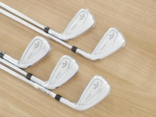 Iron set : Callaway : **ของใหม่ ยังไม่แกะพลาสติก** ชุดเหล็ก Callaway ELYTE (ออกปี 2025 ตีง่ายมาก ไกล Japan Spec.) มีเหล็ก 6-Pw (5 ชิ้น) ก้านเหล็ก NS Pro 950 NEO Flex R