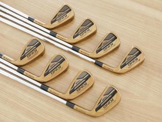 Iron set : Other Brand : ชุดเหล็ก Cobra KING MIM Tour Copper (หายาก) มีเหล็ก 3-Pw (8 ชิ้น) ก้านเหล็ก Dynamic Gold Tour Issue X100