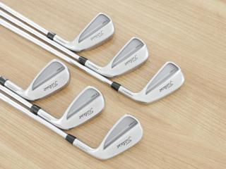 iron_set : ชุดเหล็ก Titleist T150 Forged (รุ่นล่าสุด ออกปี 2025 นุ่ม แน่น คม) มีเหล็ก 5-Pw (6 ชิ้น) ก้านเหล็ก True Temper AMT Silver Flex S