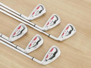 iron_set : ชุดเหล็ก Srixon GIE (ใบใหญ่ ตีง่าย) มีเหล็ก 5-Pw (6 ชิ้น) ก้านเหล็ก NS Pro 950 Flex R
