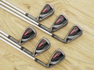 Iron set : Callaway : ชุดเหล็ก Callaway RAZR X Black มีเหล็ก 5-Pw (6 ชิ้น) ก้านกราไฟต์ Flex SR