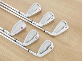 Iron set : PRGR : ชุดเหล็กกระเทย PRGR NEW Egg Forged (รุ่นปี 2020 ตีง่ายและไกลมากๆ เด้งสุดๆ COR 0.82) มีเหล็ก 7-Pw,Aw,As (6 ชิ้น) ก้านเหล็ก NS Pro 080 Flex SR (M40)