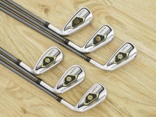 Iron set : Taylormade : ชุดเหล็ก Taylormade Gloire G (รุ่นท๊อปสุด ตีไกลมากๆ เหล็ก 7 Loft 26.5 หน้าเด้ง) มีเหล็ก 5-Pw (6 ชิ้น) ก้านกราไฟต์ Flex R