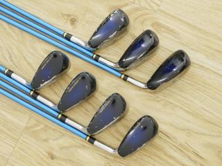 iron_set : ชุดเหล็กกระเทย Katana Sword SL-Eleven มีเหล็ก 7-12,Sw (7 ชิ้น เทียบเท่า 6-Pw,Aw,Sw) ก้านกราไฟต์ Flex R
