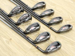 Iron set : Maruman : ชุดเหล็กกระเทย Maruman Shuttle i3000x มีเหล็ก 5-10,Pw,Aw,Sw (9 ชิ้น เทียบเท่า 4-Pw,Aw,Sw) ก้านกราไฟต์ Flex R2