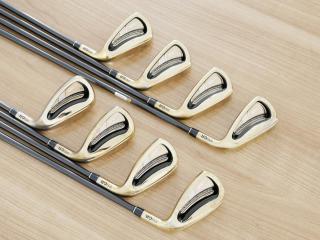 Iron set : PRGR : ชุดเหล็ก PRGR H/S 701 (หน้า Maraging เด้ง ไกล) มีเหล็ก 5-Pw,Aw,Sw (8 ชิ้น) ก้าน M-37 Flex R