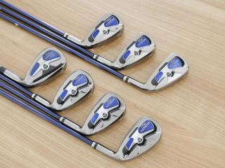 Iron set : ชุดเหล็ก Maruman Majesty Royal SP (รุ่นท๊อปสุด ตีง่าย เด้ง ไกลมากๆ) มีเหล็ก 6-10,Pw,Aw (7 ชิ้น ระยะเทียบเท่า 5-Pw,Aw) ก้านกราไฟต์ Flex R