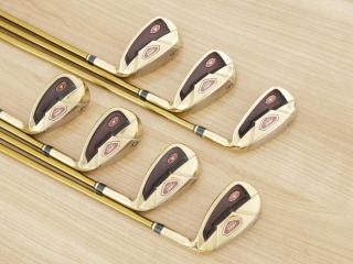 Iron set : Tsuruya : ชุดเหล็ก Tsuruya AXEL Gold Premium II (รุ่นปี 2017 ของใหม่ 6 หมื่นกว่าบาท หน้าเด้งสุดๆ ไกลสุดๆๆ) มีเหล็ก 7-Pw,Aw,As,Sw (7 ชิ้น ครบเซ็ต) ก้านกราไฟต์ Flex R