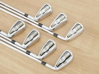 Iron set : Bridgestone : Bridgestone JGR Hybrid Forged (ตีไกลกว่าตัวอื่น 2 เบอร์) มีเหล็ก 5-P1,P2 (7 ชิ้น) ก้านเหล็ก NS Pro V90 Flex S