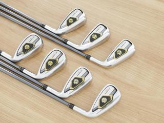 Iron set : Taylormade : ชุดเหล็ก Taylormade Gloire G (รุ่นท๊อปสุด ตีไกลมากๆ เหล็ก 7 Loft 26.5 หน้าเด้ง) มีเหล็ก 6-Pw,Aw,Sw (7 ชิ้น) ก้านกราไฟต์ Flex R