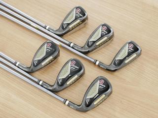 Iron set : PRGR : ชุดเหล็กกระเทย PRGR Super Egg Iron (ปี 2015 ตัวท๊อปสุด หน้าเด้งเกินกฏ ใช้แข่งไม่ได้ ตีไกมลมากๆ) มีเหล็ก 7-Pw,Aw,Sw (6 ชิ้น) ก้านกราไฟต์ Flex R (M-37)