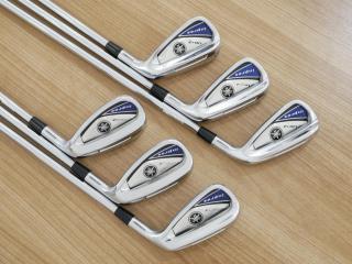 iron_set : ชุดเหล็ก Yamaha Inpres UD+2 (ออกปี 2019 ตีไกลที่สุด ไกลกว่าเหล็กทั่วไป 2 เบอร์ หน้าเด้ง COR 0.822) มีเหล็ก 7-Pw,Aw,As (6 ชิ้น) ก้านเหล็ก NS Pro Zelos 8 Flex R