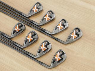 Iron set : Callaway : ชุดเหล็ก Callaway X-24 Hot มีเหล็ก 4-Pw,Sw (8 ชิ้น) ก้านกราไฟต์ Flex R