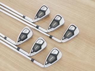 Iron set : Callaway : ชุดเหล็ก Callaway Rogue ST Max OS (ออกปี 2022 ตีง่ายสุดๆ ไกลสุดๆ) มีเหล็ก 6-Pw,Aw (6 ชิ้น) ก้านเหล็ก NS Pro ZELOS 7 Flex S