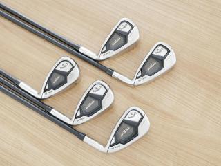 Iron set : Callaway : ชุดเหล็ก Callaway Rogue ST Max OS (ออกปี 2022 ตีง่ายสุดๆ ไกลสุดๆ) มีเหล็ก 6-Pw (5 ชิ้น) ก้านกราไฟต์ Fujikura VENTUS 5 Flex R