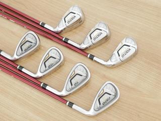 iron_set : ชุดเหล็ก Katana Voltio IV G Series I Silver (ปี 2017) มีเหล็ก 6-Pw,Aw,Sw (7 ชิ้น เหล็กยาวเป็นกระเทย) ก้านกราไฟต์ Fujikura Speeder 360 Flex R