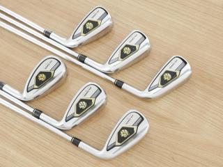 iron_set : ชุดเหล็ก Taylormade Gloire G (รุ่นท๊อปสุด ตีไกลมากๆ เหล็ก 7 Loft 26.5 หน้าเด้ง) มีเหล็ก 6-Pw,Aw (6 ชิ้น) ก้านเหล็ก NS Pro 830 Flex S