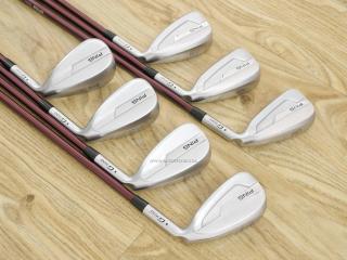 Iron set : Ping : ชุดเหล็ก Ping G700 (ปี 2019 Japan Spec. ใบใหญ่ ง่ายที่สุด ไกลที่สุดของ Ping) มีเหล็ก 6-Pw,Aw,Sw (7 ชิ้น) ก้านกราไฟต์ Mitsubishi FUBUKI Flex R