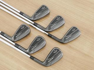 Iron set : Callaway : ชุดเหล็ก Callaway Paradym Ai Smoke Black (หายากมากๆ หล่อมาก ออกปี 2024 ตีง่ายมาก ไกล Japan Spec.) มีเหล็ก 5-Pw (6 ชิ้น) ก้านเหล็ก NS Pro 950 NEO Flex S