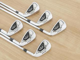 iron_set : ชุดเหล็ก Callaway APEX DCB Forged (ปี 2022) มีเหล็ก 5-Pw (6 ชิ้น) ก้านเหล็ก NS Pro Flex R