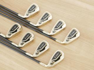 iron_set : ชุดเหล็ก Kasco LEIOS J (หน้าเด้ง ตีไกล ง่าย) มีเหล็ก 5-Pw,Aw,Sw (8 ชิ้น) ก้านกราไฟต์ Flex R