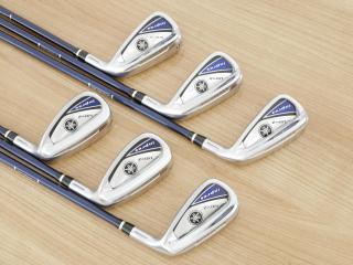 Iron set : ชุดเหล็ก Yamaha Inpres UD+2 (ออกปี 2019 ตีไกลที่สุด ไกลกว่าเหล็กทั่วไป 2 เบอร์ หน้าเด้ง COR 0.822) มีเหล็ก 7-Pw,Aw,As (6 ชิ้น) ก้านกราไฟต์ Flex R