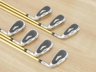 Iron set : Tsuruya : ชุดเหล็ก Tsuruya AXEL Dual Impact MM (หน้าเด้ง ตีง่ายมาก เหมาะกับซีเนียร์) มีเหล็ก 5-Pw,Aw (7 ชิ้น) ก้านกราไฟต์ Flex R