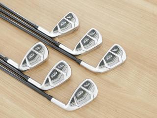 Iron set : Callaway : ชุดเหล็ก Callaway EPIC Star (ปี 2018 หน้าเด้ง โกงองศา ตีไกลมากๆ) มีเหล็ก 6-Pw,Aw (6 ชิ้น) ก้านกราไฟต์ Fujikura Speeder Evolution Flex SR