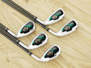 iron_set : ชุดเหล็ก Bridgestone PHYZ 5 (รุ่นปี 2020 รุ่นท๊อป หน้าเด้งไกลสุดๆ หน้าบางเพียง 1.7 มิล) มีเหล็ก 7-10,Pw (5 ชิ้น ตีไกลกว่าเหล็กปกติ 1 เบอร์) ก้านกราไฟต์ Flex R