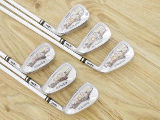 iron_set : **ของใหม่ ยังไม่แกะพลาสติก** ชุดเหล็ก Honma Beres AIZU (รุ่นล่าสุด ปี 2023) มีเหล็ก 6-11 (6 ชิ้น เทียบเท่า 5-Pw) ก้าน Honma ARMRQ MX Flex SR (2 ดาว)